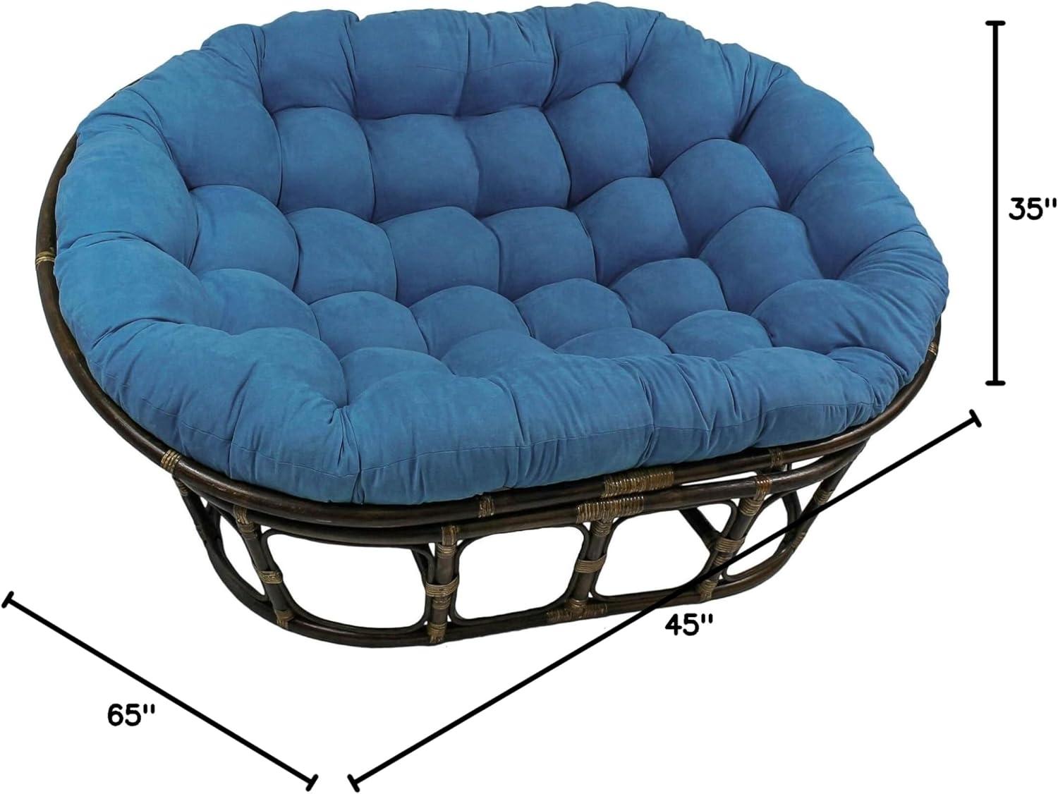 International Caravan Rattan Double Papasan  Chair Frame Only