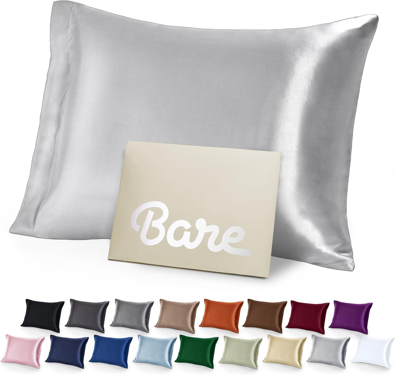 Bare Home 100% Mulberry Silk Pillowcase Envelope Closure