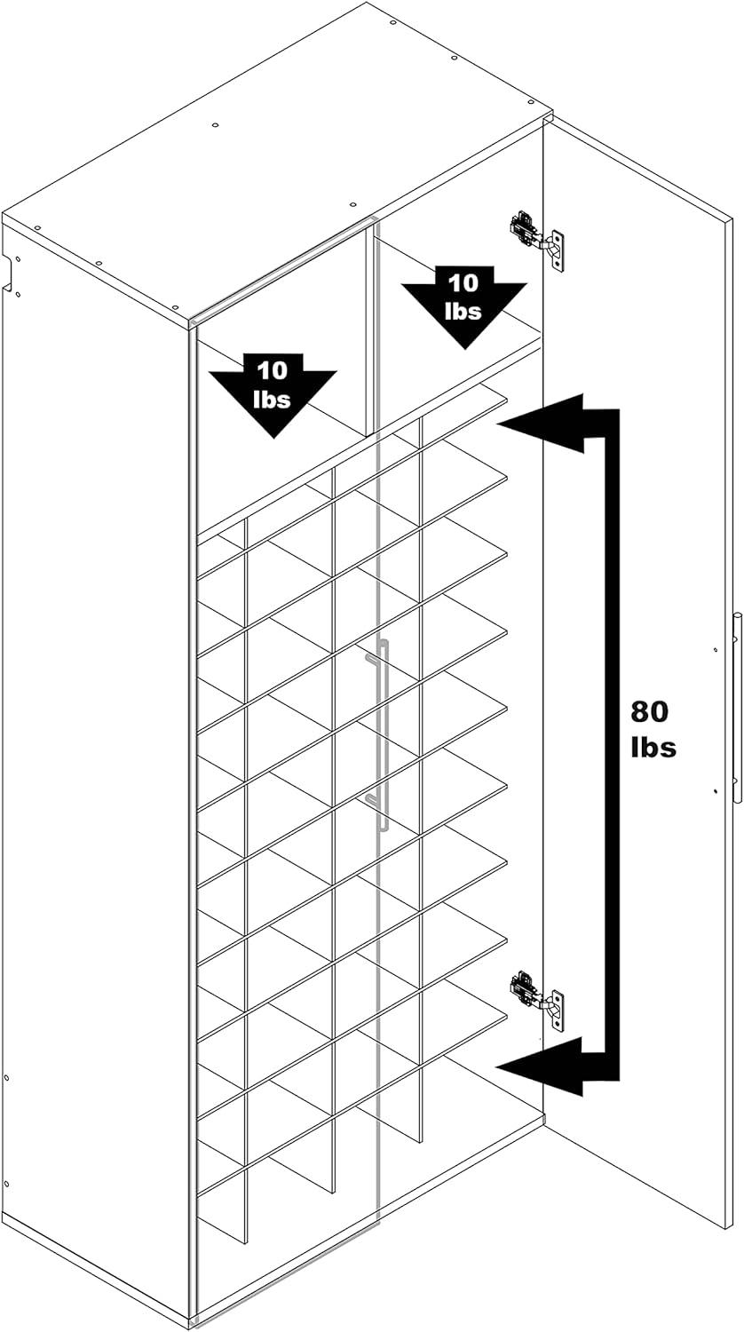 Hangups Shoe Storage Cabinet - Prepac