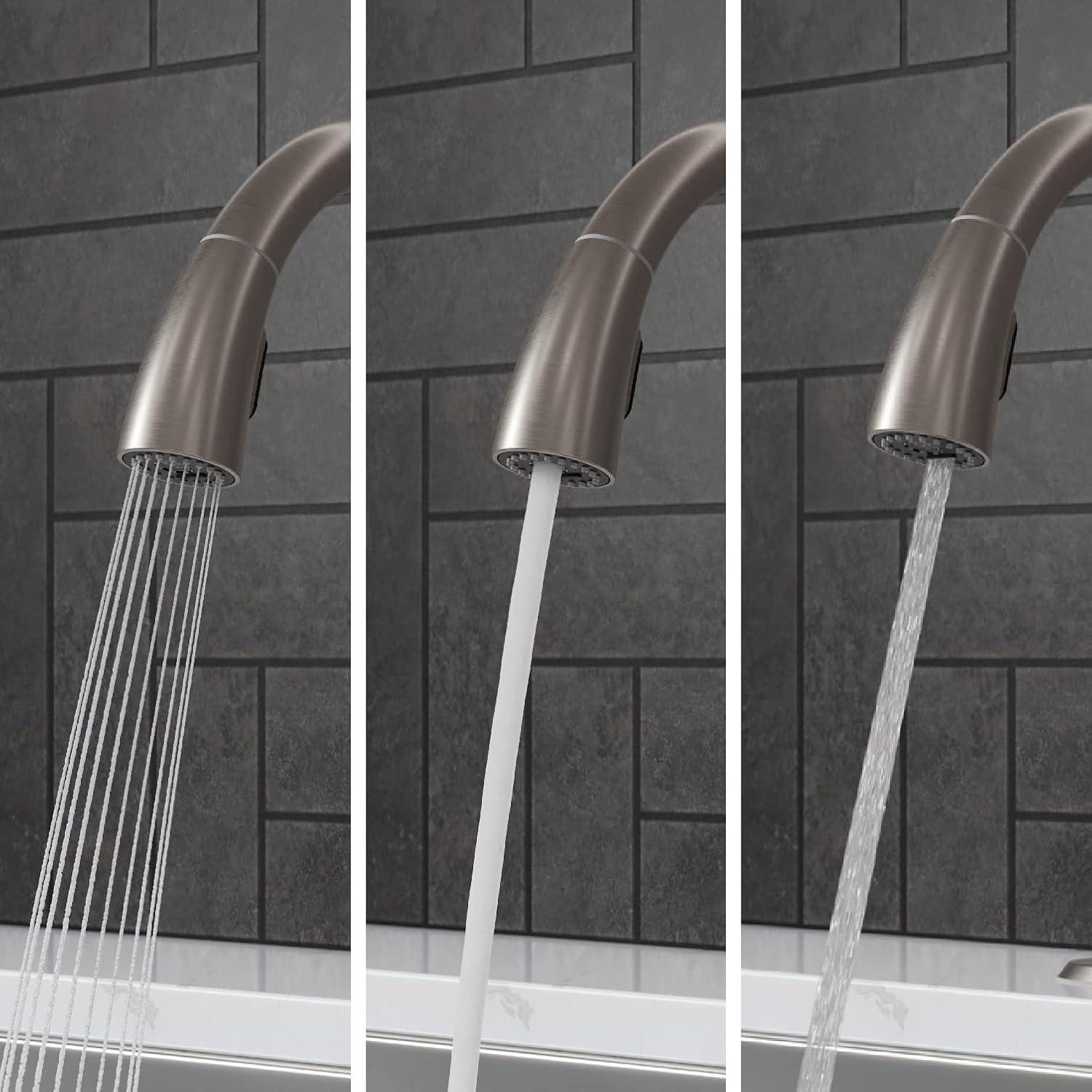 Pull Down Touchless Single Handle Kitchen Faucet with Side Spray