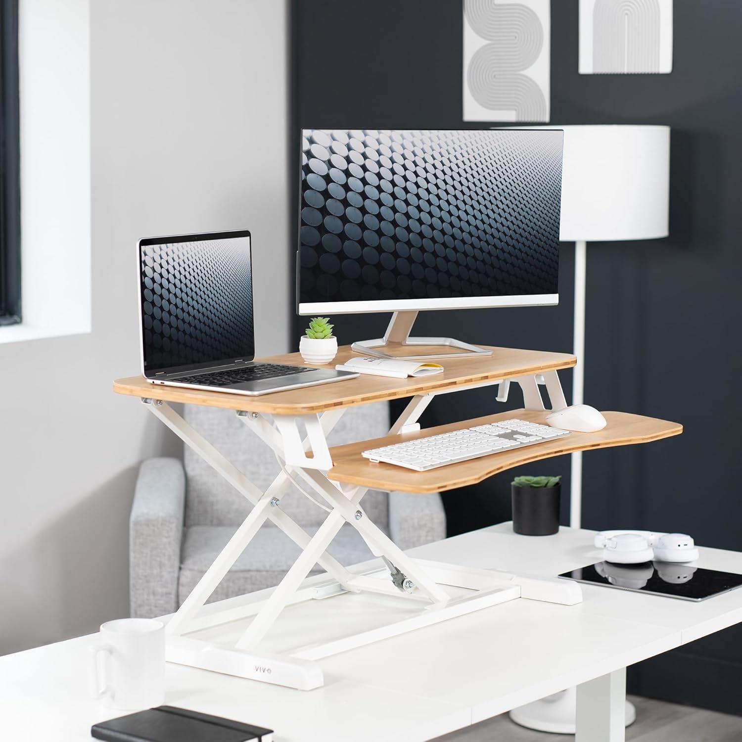 VIVO Height Adjustable Standing Desk Converter (DESK-V000K Series)