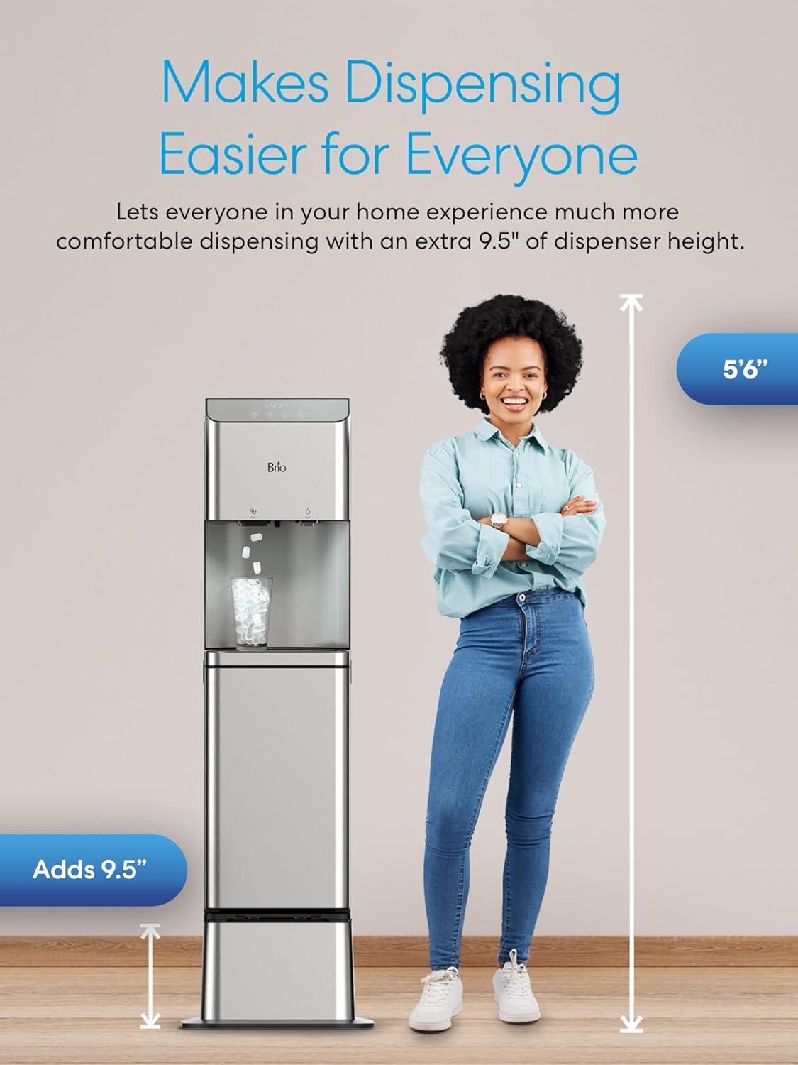 BRIO Water Cooler Base - 720 Series Ice Maker Bottled & Bottleless Water Dispensers