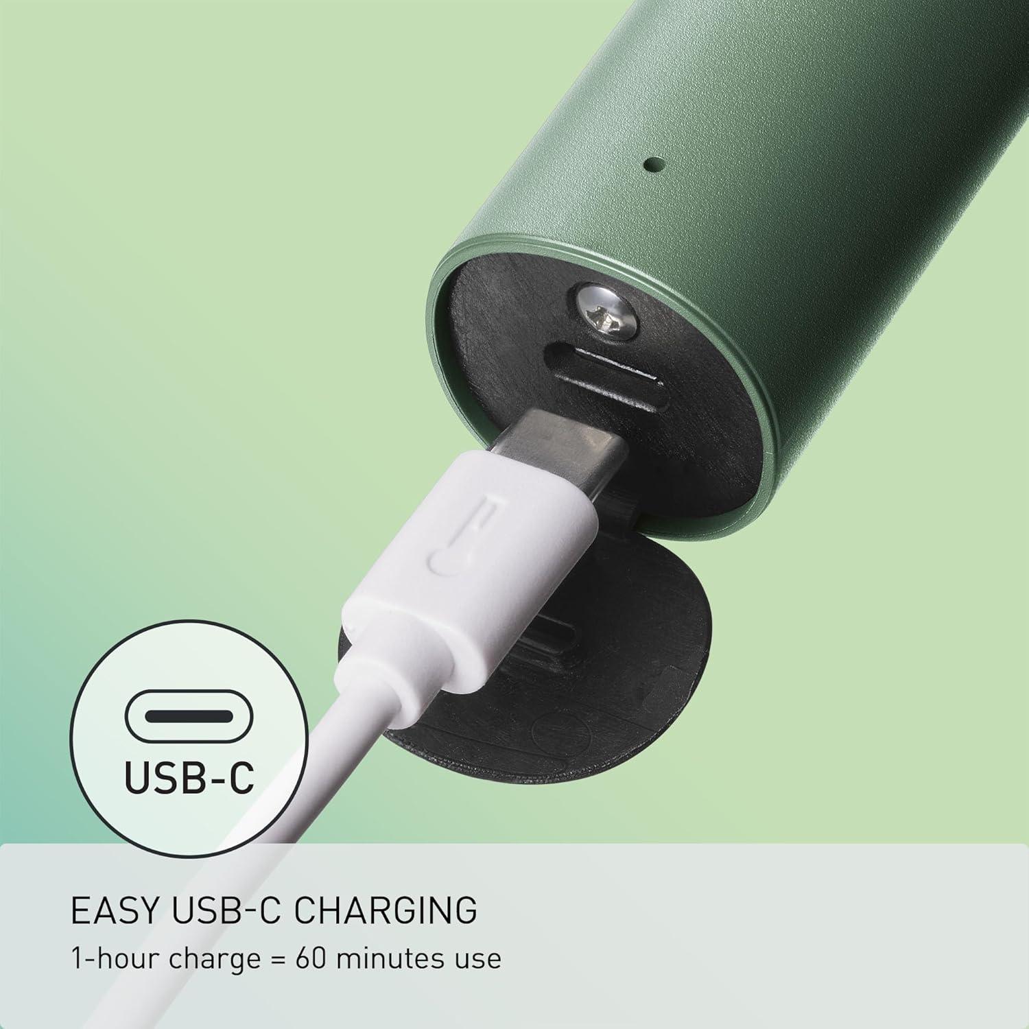 Panasonic Electric Razor for Men, Wet Dry Shaver with 3-Blade Cutting System, Ergonomic Handle and USB-C Charging- ES-RM3B-G