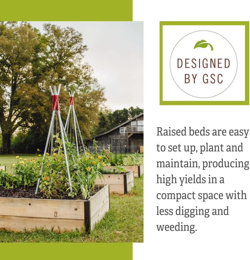Extra Deep Cedar Raised Garden Bed with Aluminum Corners