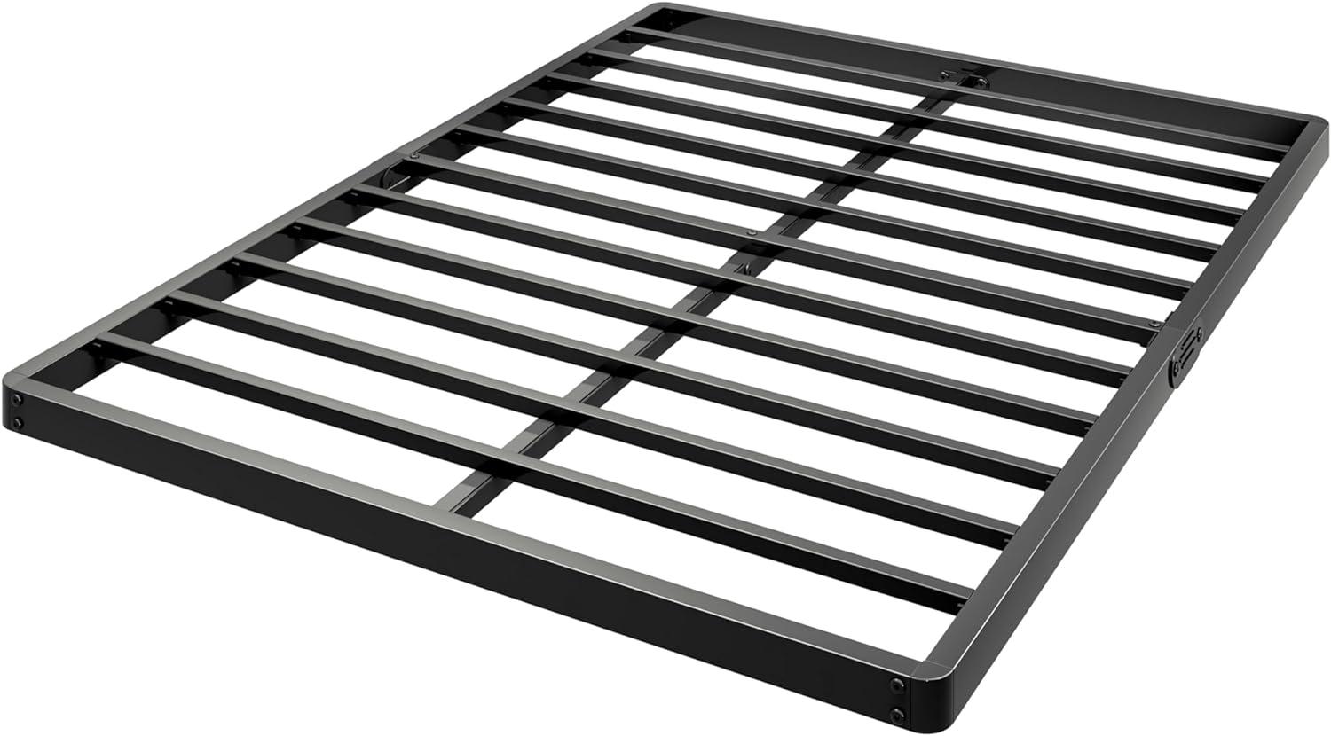 Bercht 2" Low Profile Metal Box Spring Bunkie Board, Thin Bed Slat Replacement(No legs)