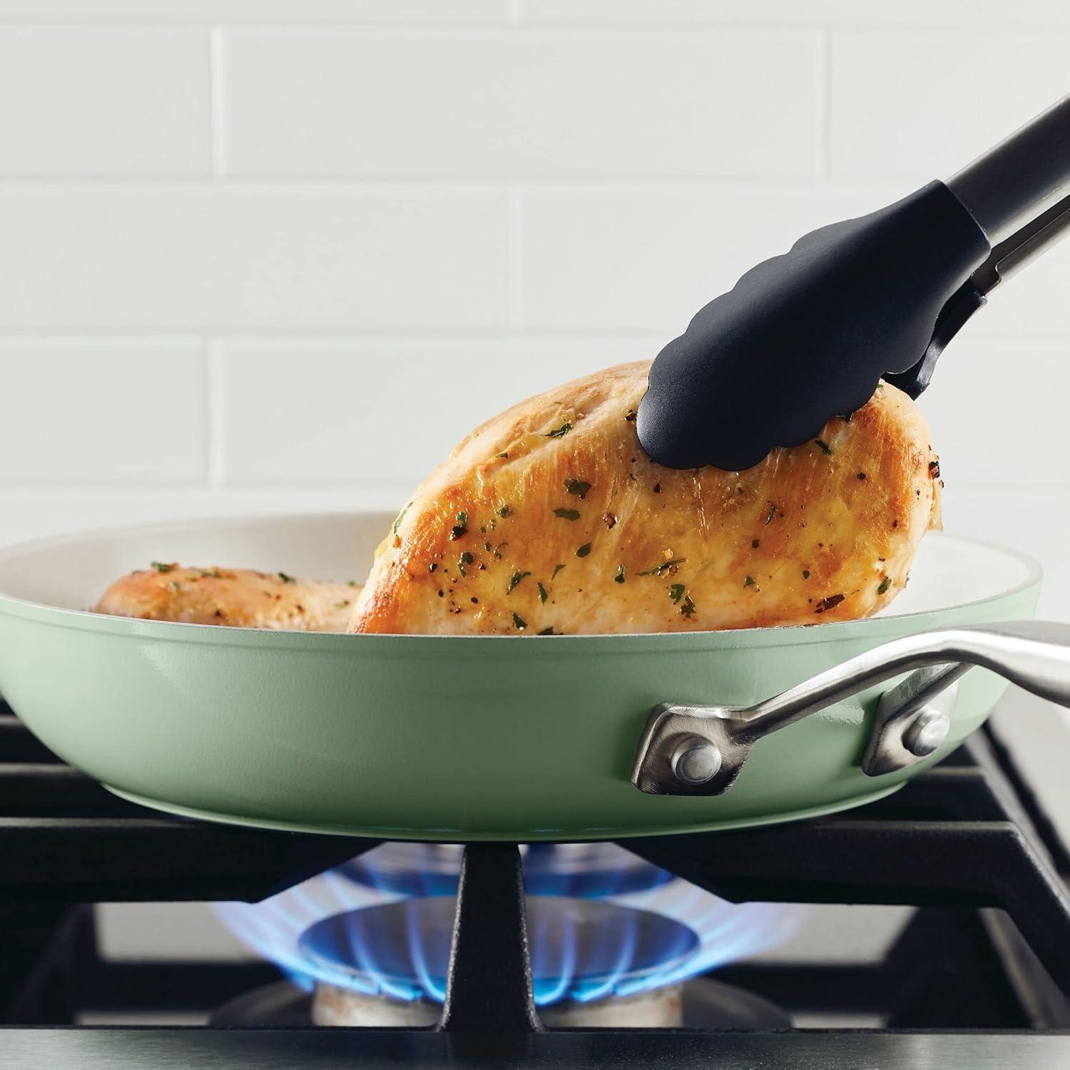 KitchenAid ® Pistachio Hard-Anodized Ceramic Non-Stick 10-Piece Cookware Set
