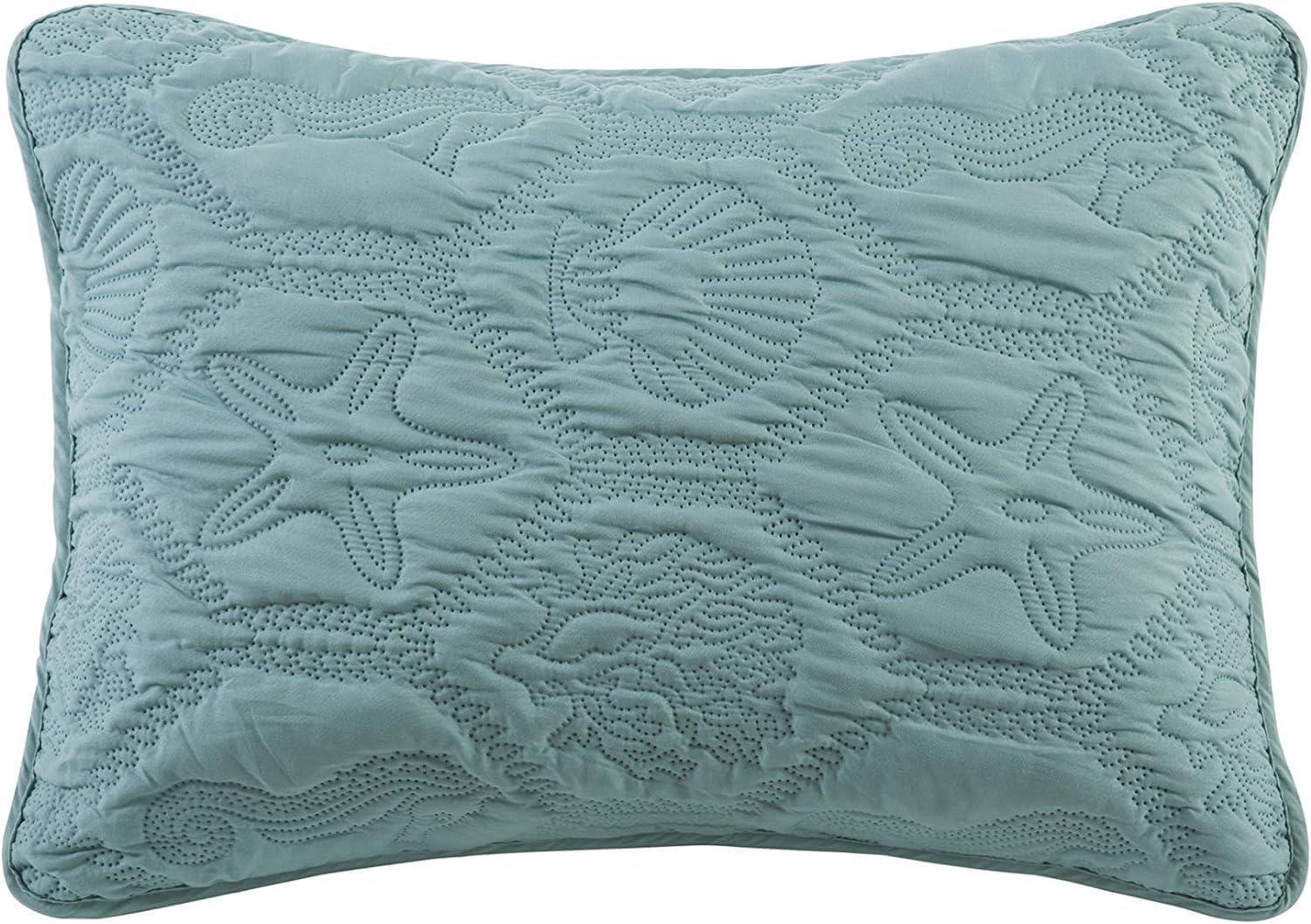 Shore Polyester Textured Sea Life Quilt Set