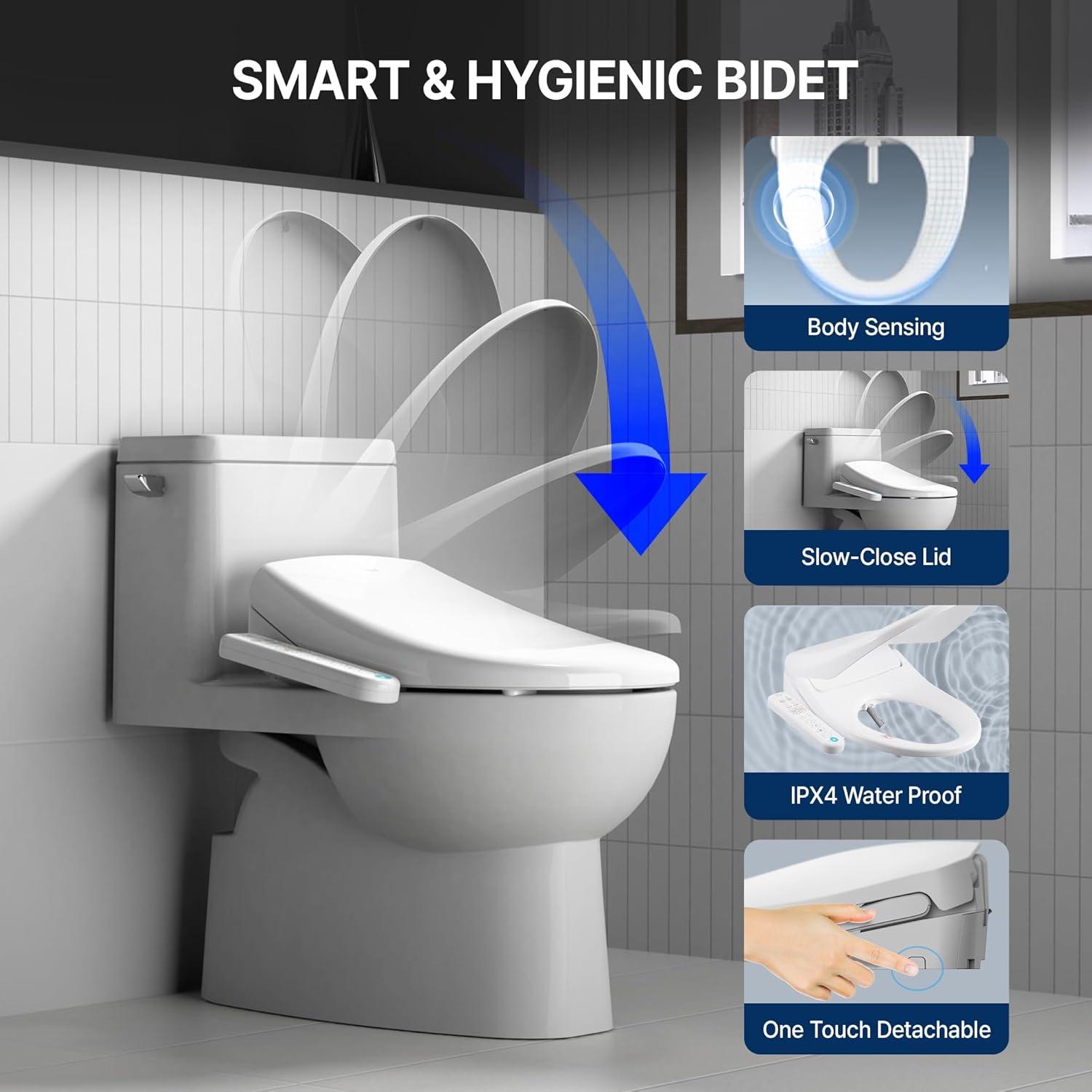 INUS IST-N22 Elongated Toilet Seat Bidet