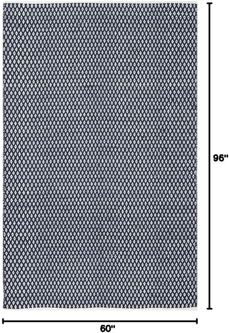 Boston BOS685 Power Loomed Area Rug - Navy - 5'x8' - Safavieh.