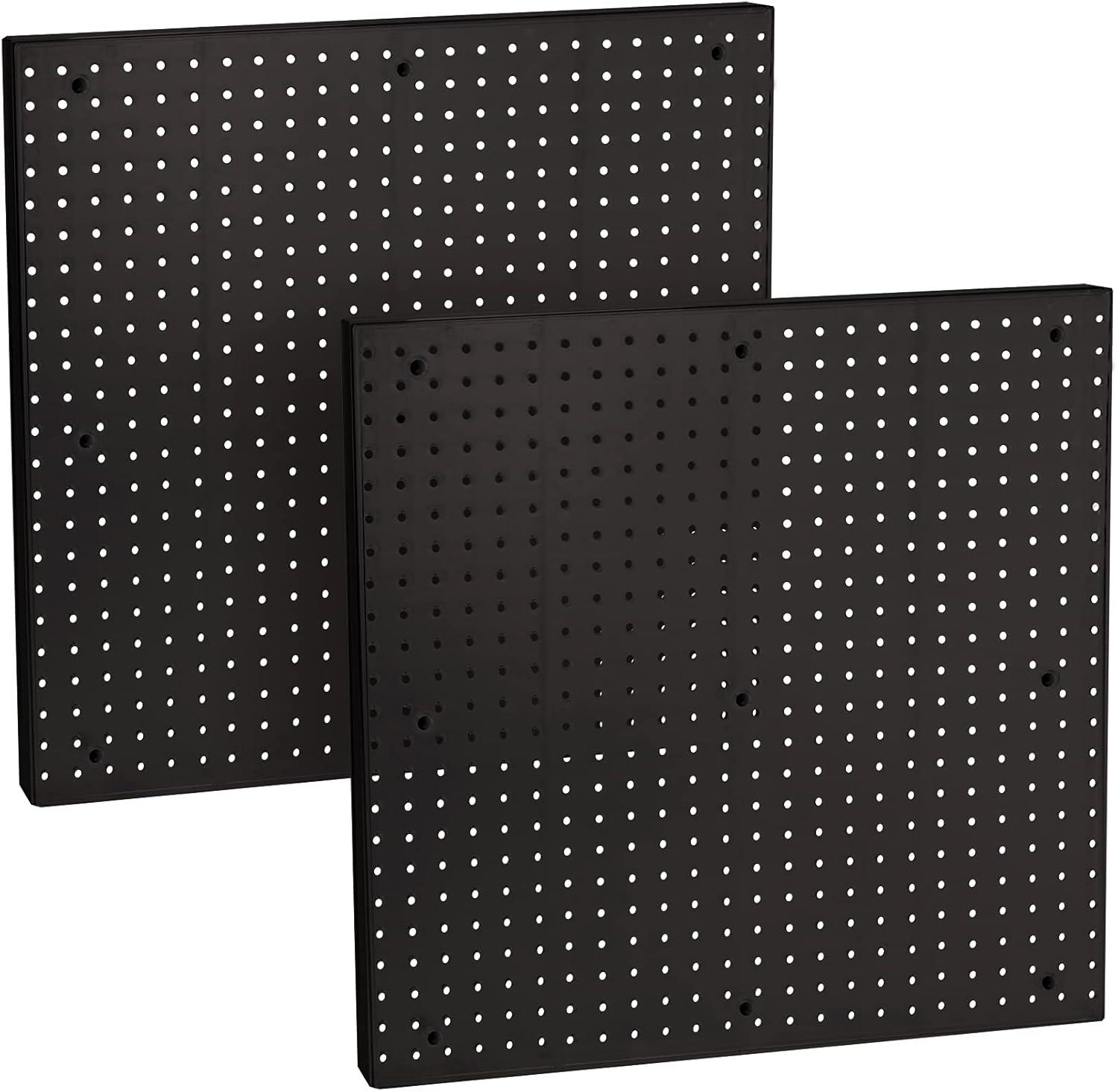 Pegboard Wall Panel Storage Solution, Size: 24"x 24", 2-Pack
