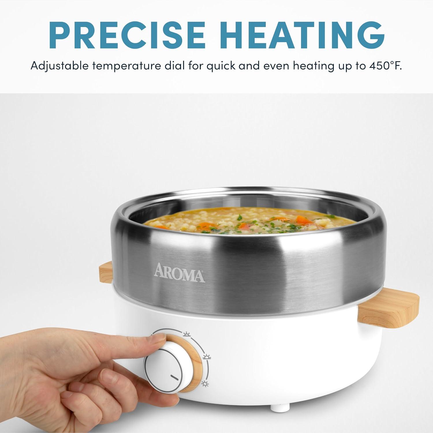 AROMA ® 2.5-Qt. Multi-Grill Hot Pot