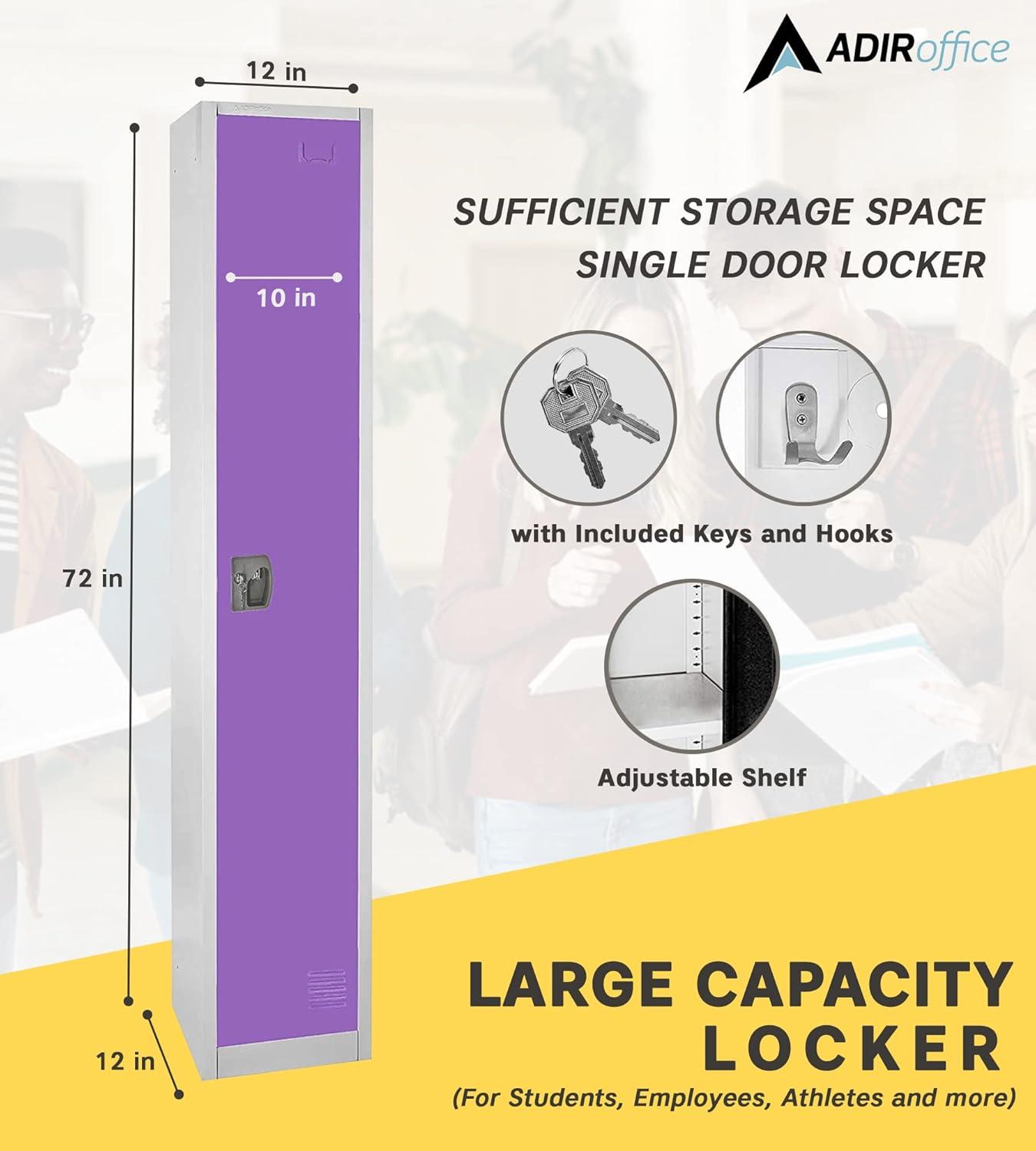 12'' Wide Steel 1-Tier School and Gym Locker