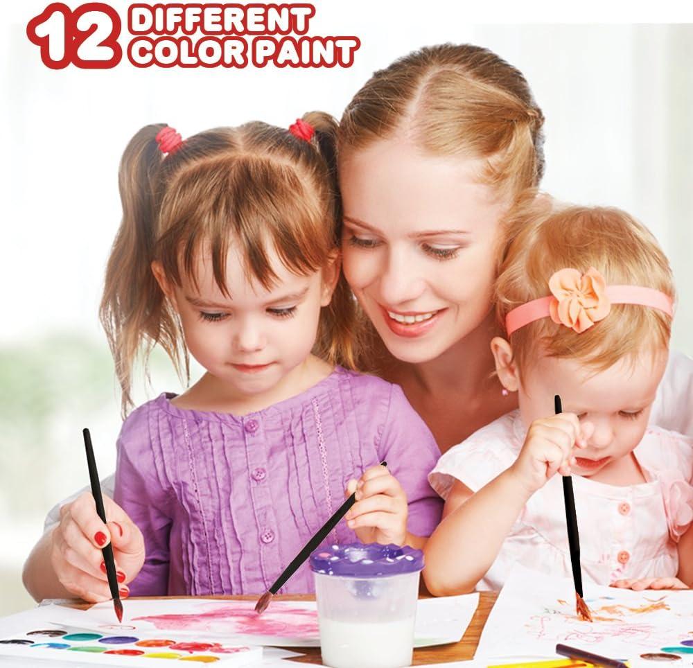 ArtCreativity Deluxe Art Set For Kids - Ideal Beginner Artist Kit Includes 101 Pieces - Watercolor, Crayons, Colored Markers, Color Pencils and More & Bonus Coloring Book