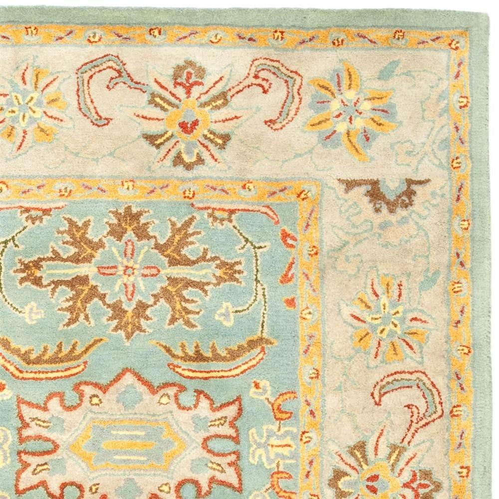 SAFAVIEH Heritage Giles Traditional Wool Area Rug, Light Grey/Grey, 9' x 12'