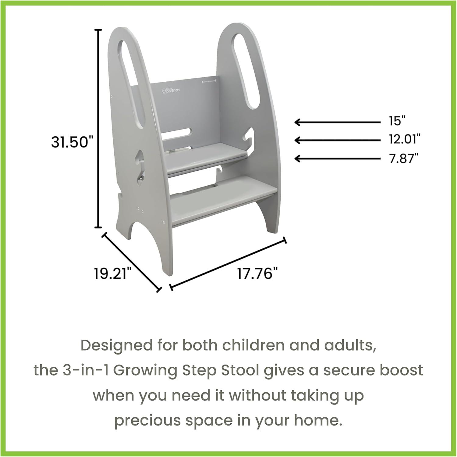 Little Partners 3-in-1 Growing Step Stool