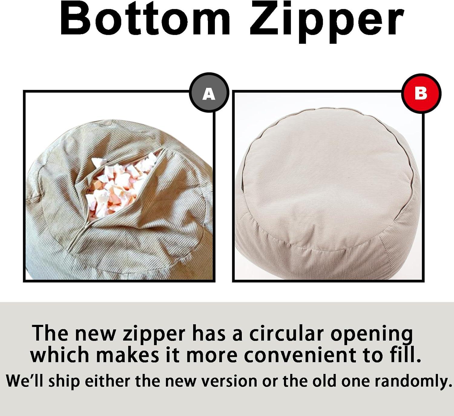 LPMOERA Stuffed Animal Storage Bean Bag Chair Cover (No Filler) for Kids and Adults.Pets Dogs/Cats Lazy Beds.Soft Premium Corduroy Stuffable Bean Bag for Organizing Children Plush Toys or Memory Foam