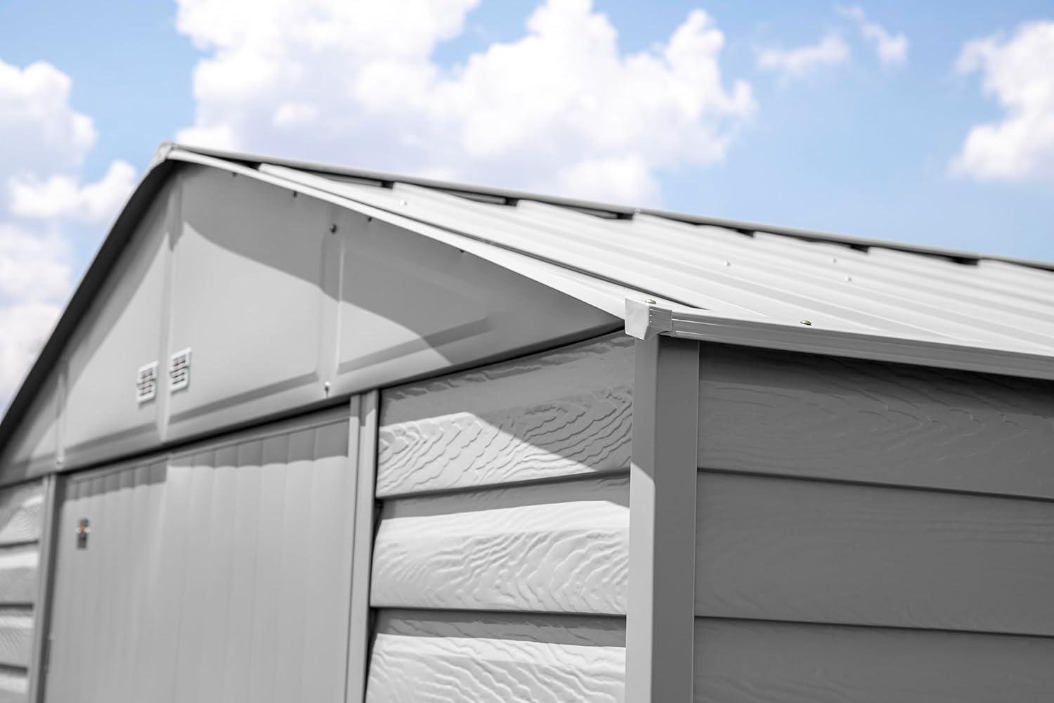 10 ft. W x 14 ft. D Steel Horizontal Storage Shed