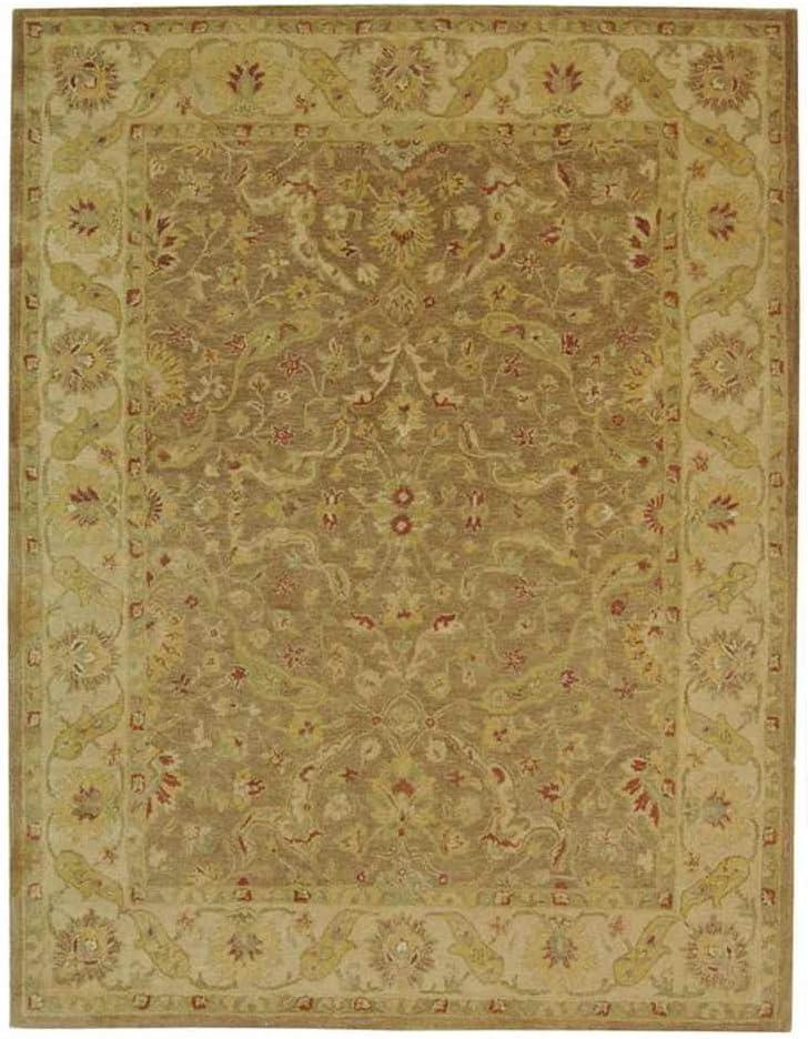 SAFAVIEH Antiquity Beaufort Traditional Floral Wool Area Rug, Brown/Gold, 12' x 15'