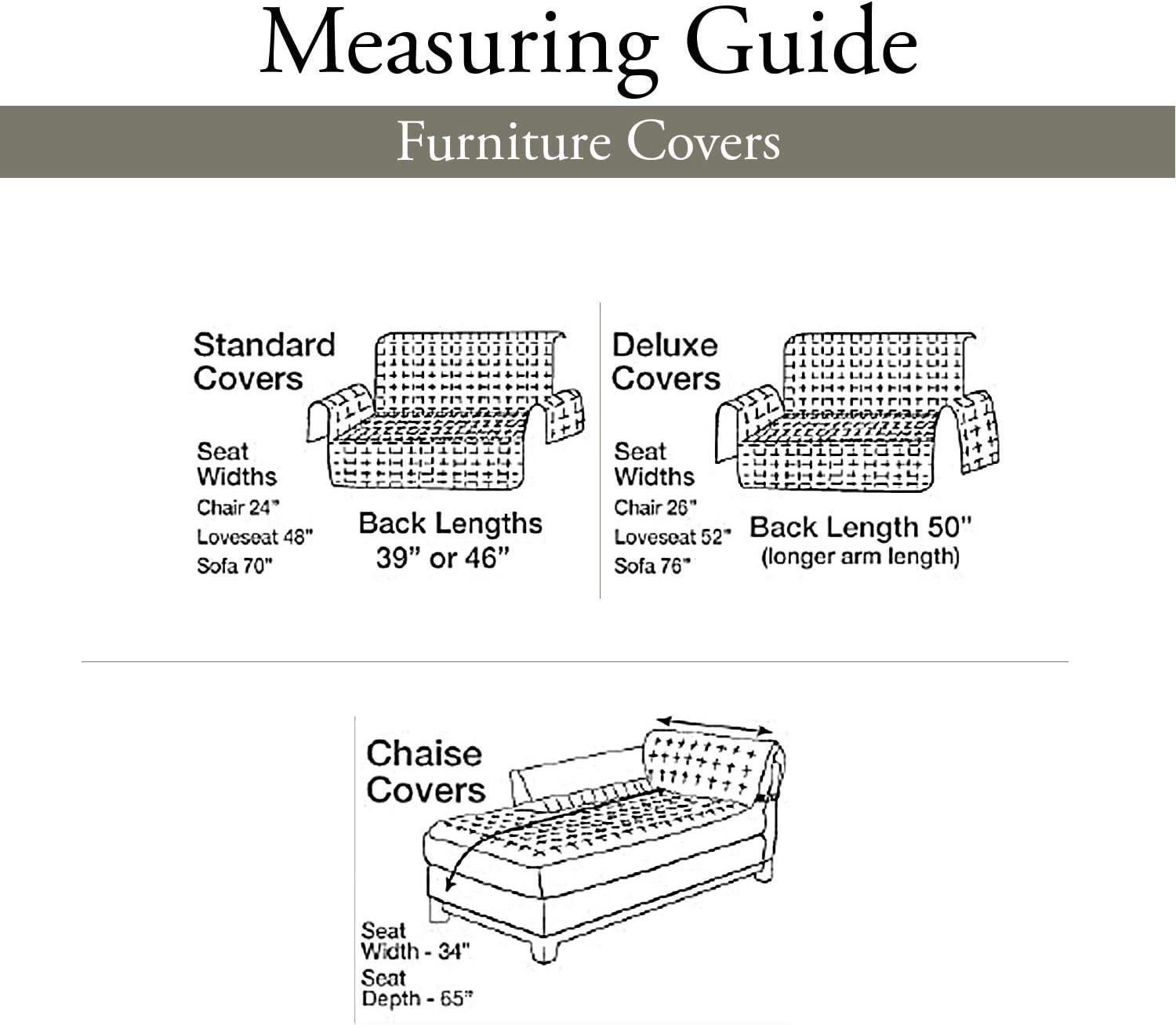 SureFit Microfiber Pet Sofa Furniture Cover in Dark Grey