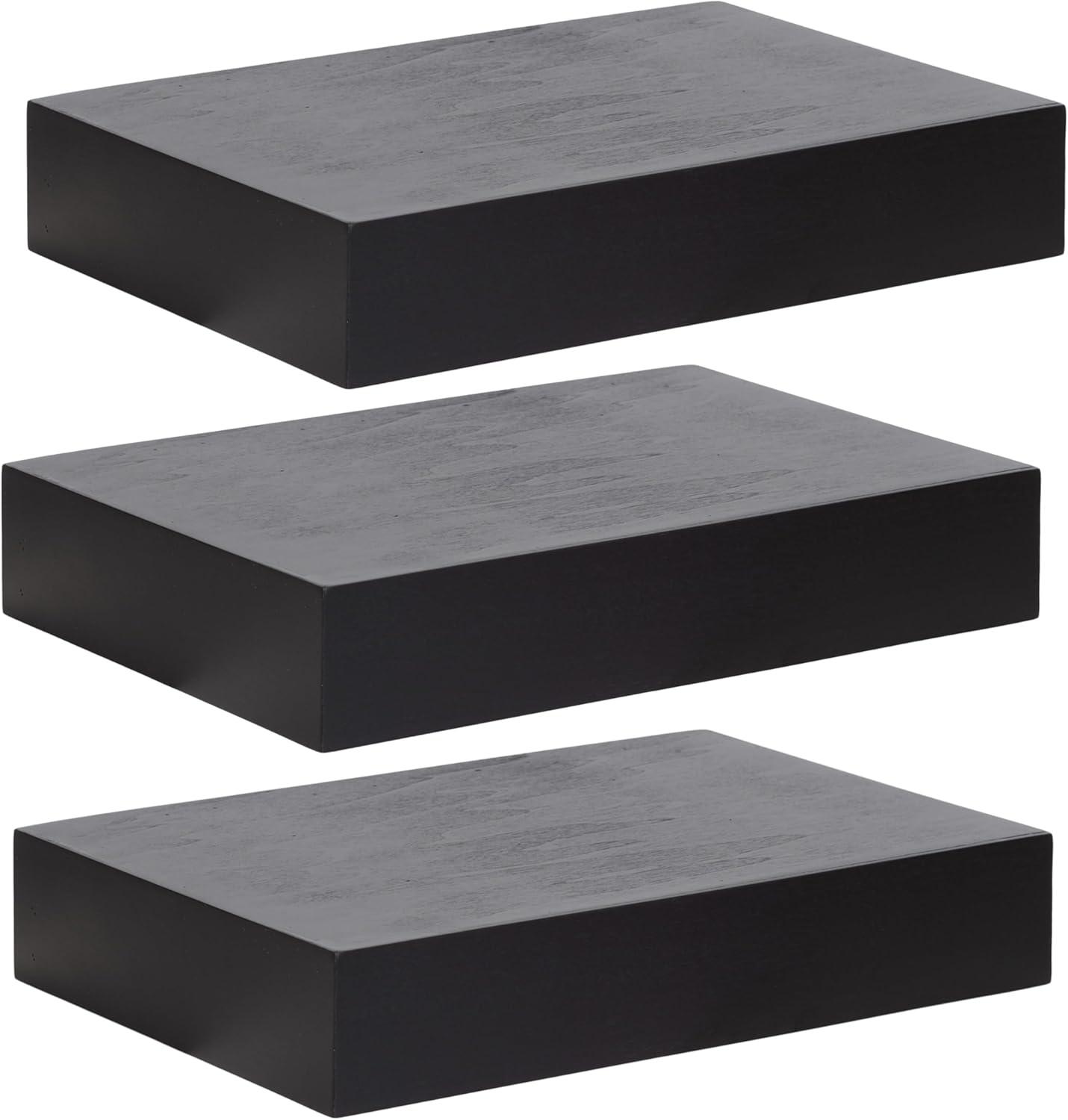 Kate & Laurel All Things Decor 12" Havlock Wood Floating Shelves