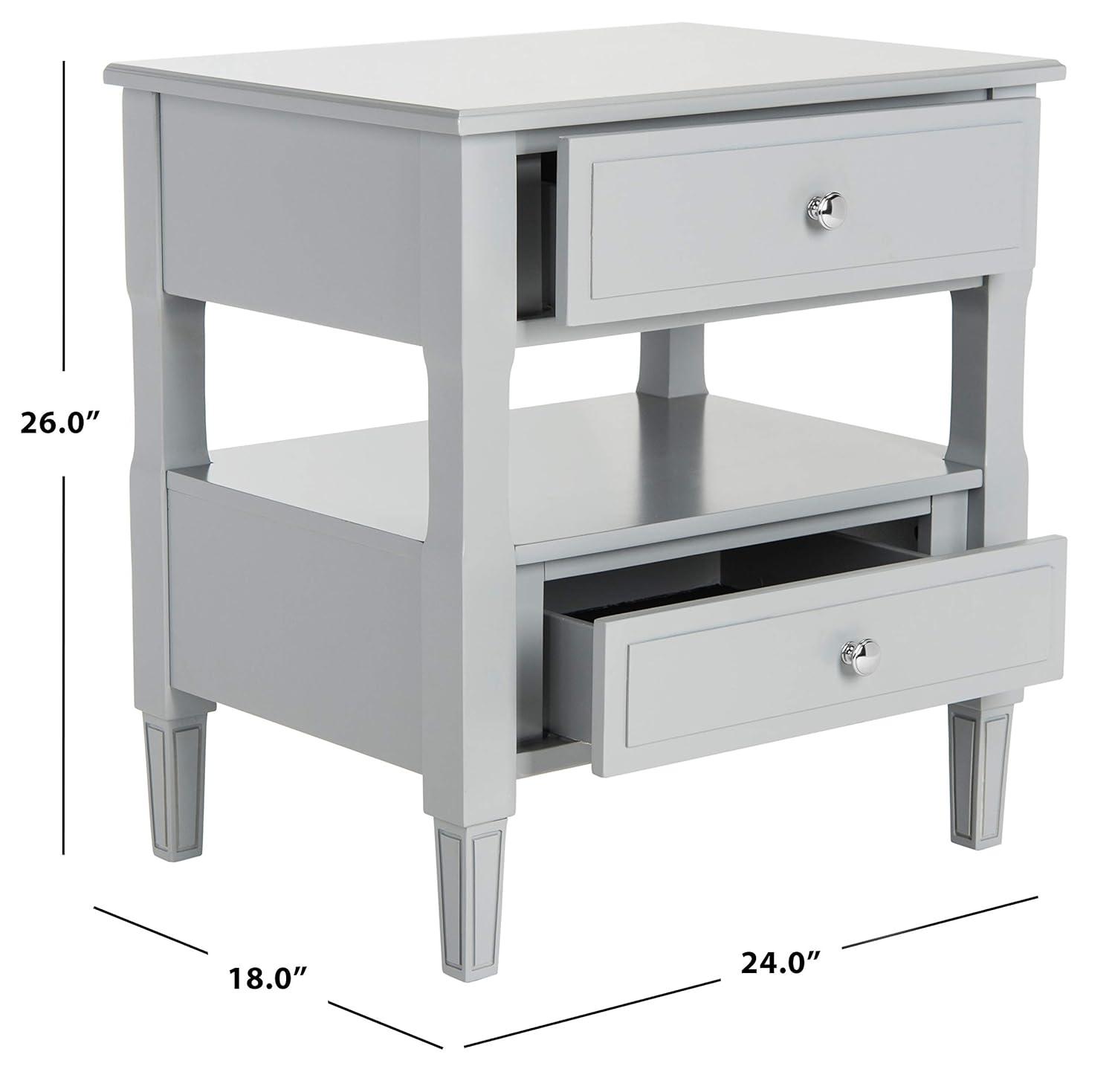 Jenson Night Stand - FOX6277C - Grey - Safavieh Couture