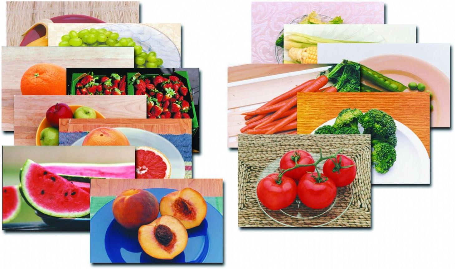 Stages Learning Materials Fruits and Vegetables Poster Set