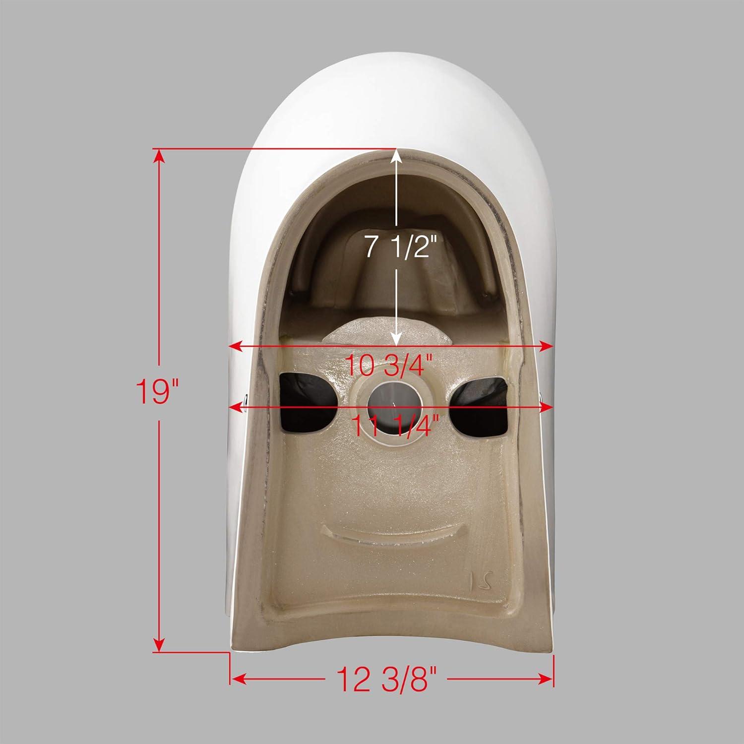1.28 GPF Space Saving Round Compact One-Piece Toilet (Seat Included)