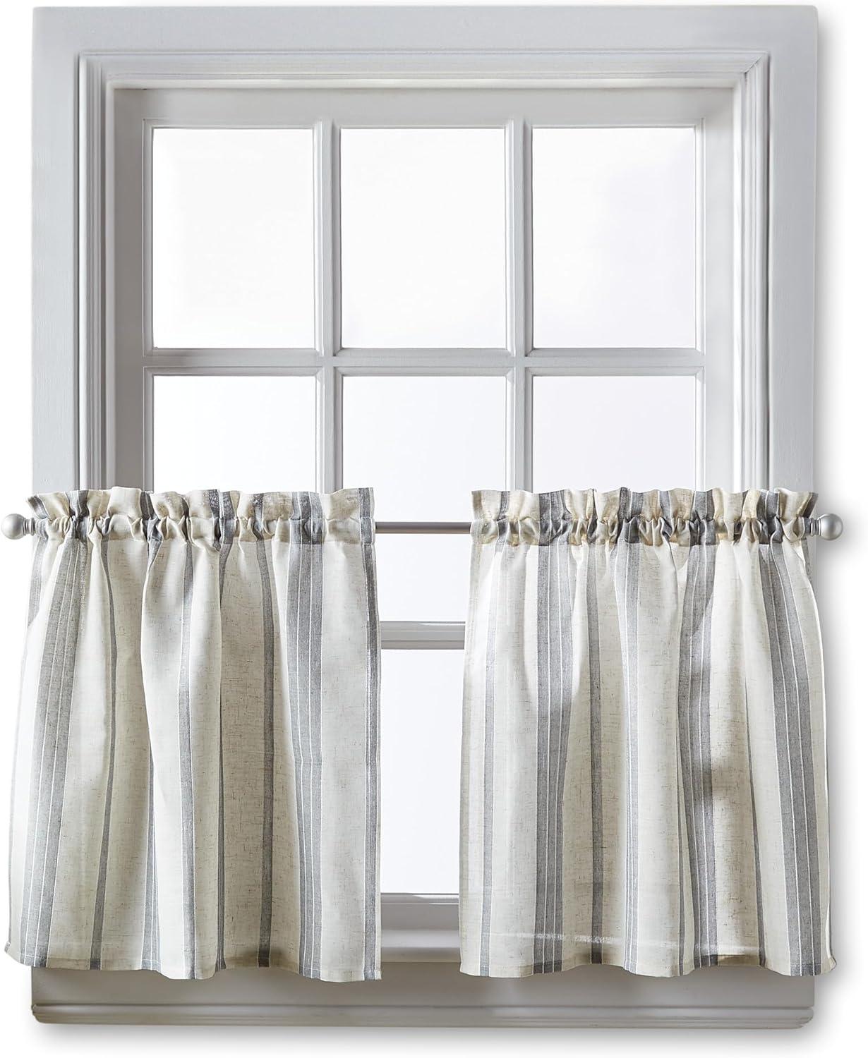 McKenzie Valance and Tier Pair Curtain Collection 24 in. Tier