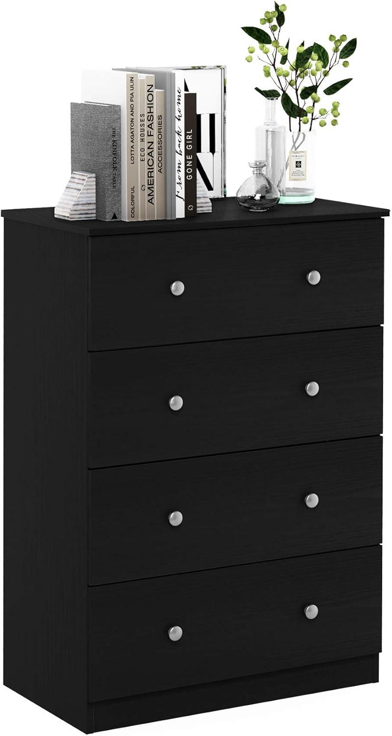 Furinno Tidur Simple Design 4-Drawer Dresser, Americano