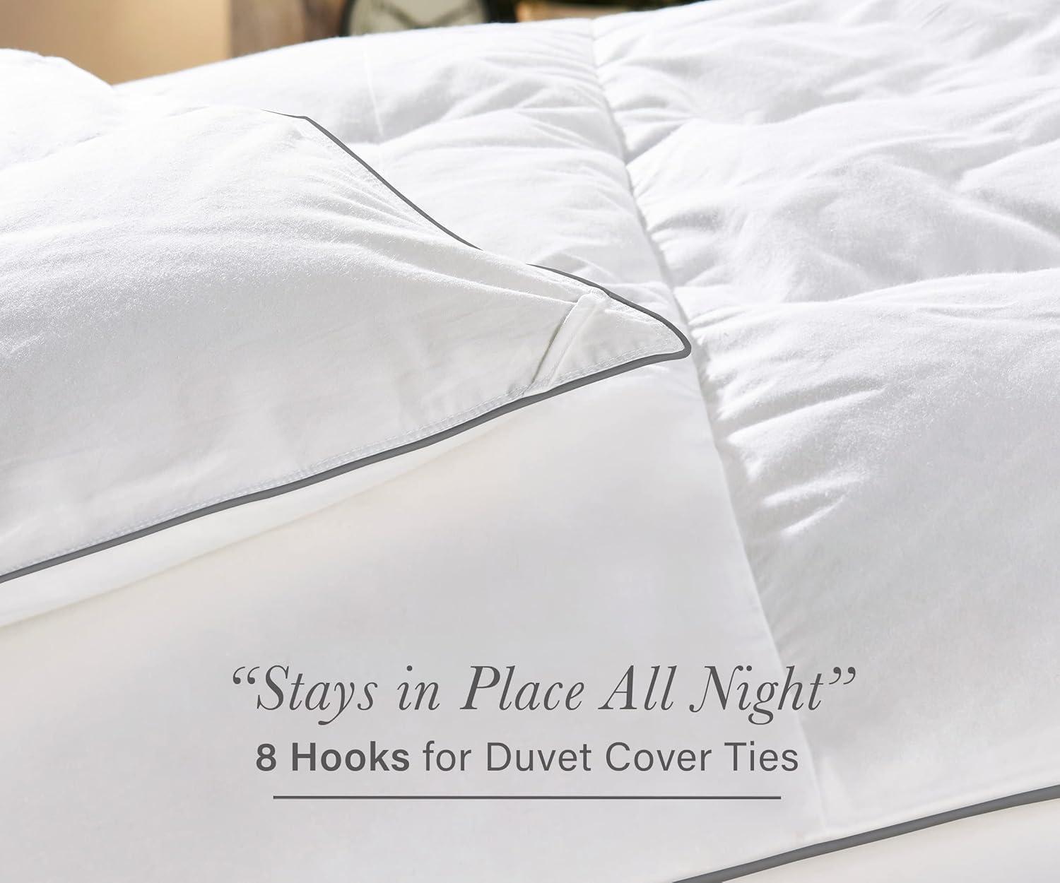 White Organic Full All-Season Down Alternative Duvet