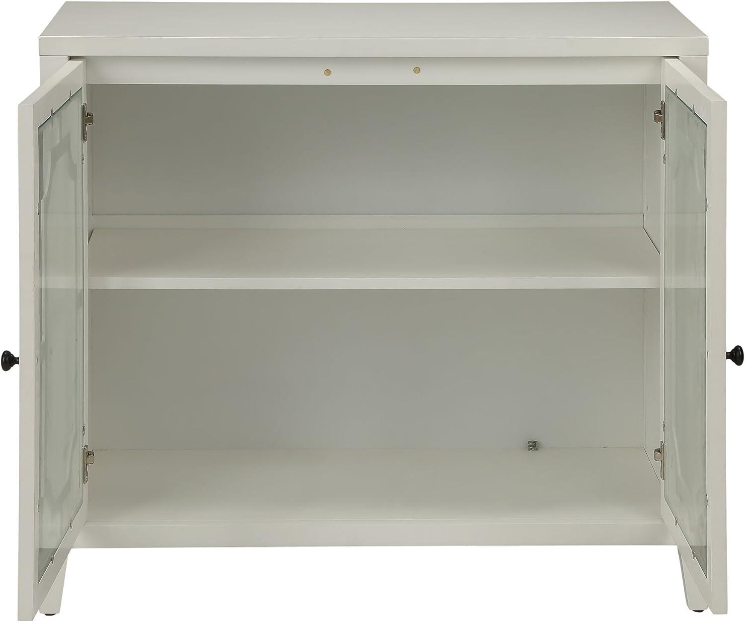 Acme Furniture Ceara Decorative Storage Cabinet White Finish