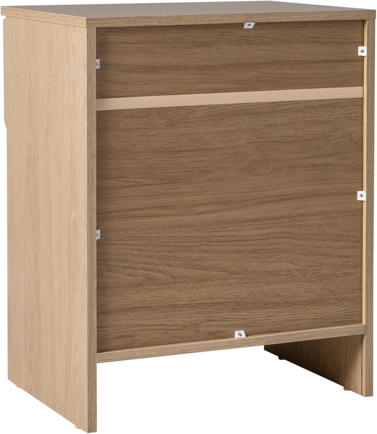 Walker Edison Modern Scandi 1-Drawer Nightstand, Riviera