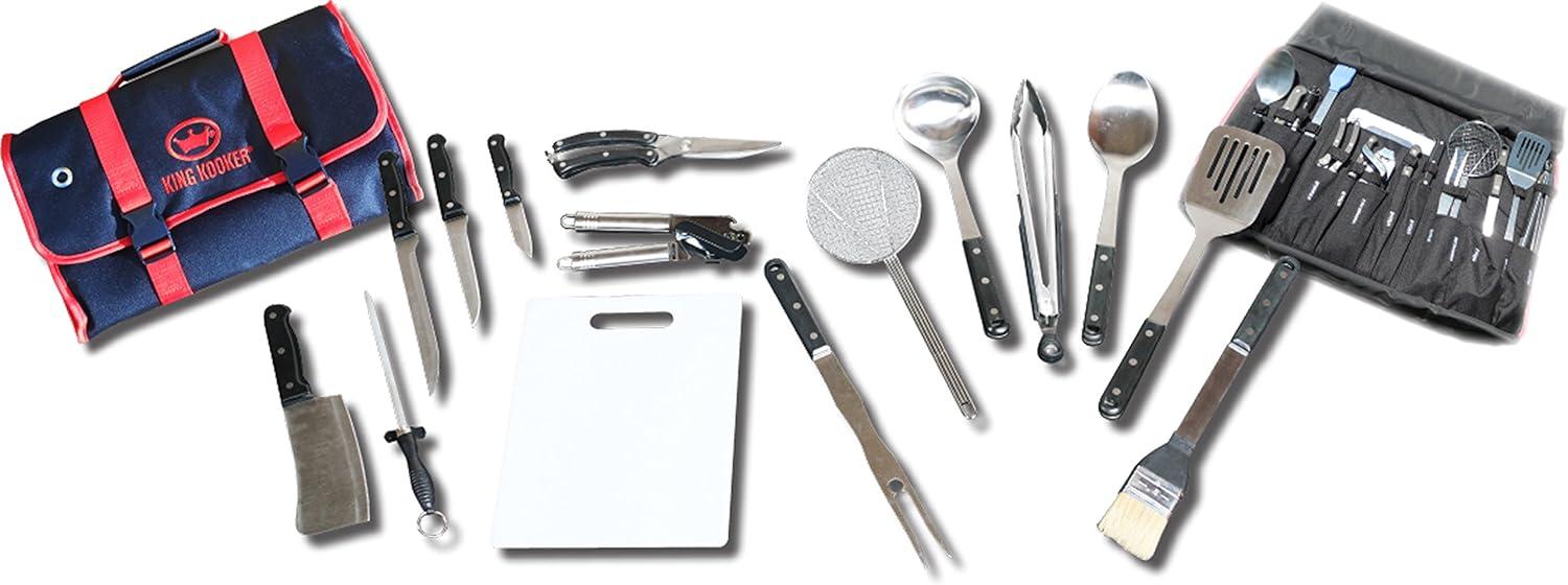 King Kooker King Kooker 15-Piece Outdoor Heavy-Duty Grilling Tools and Accessories Set with Carrying Case