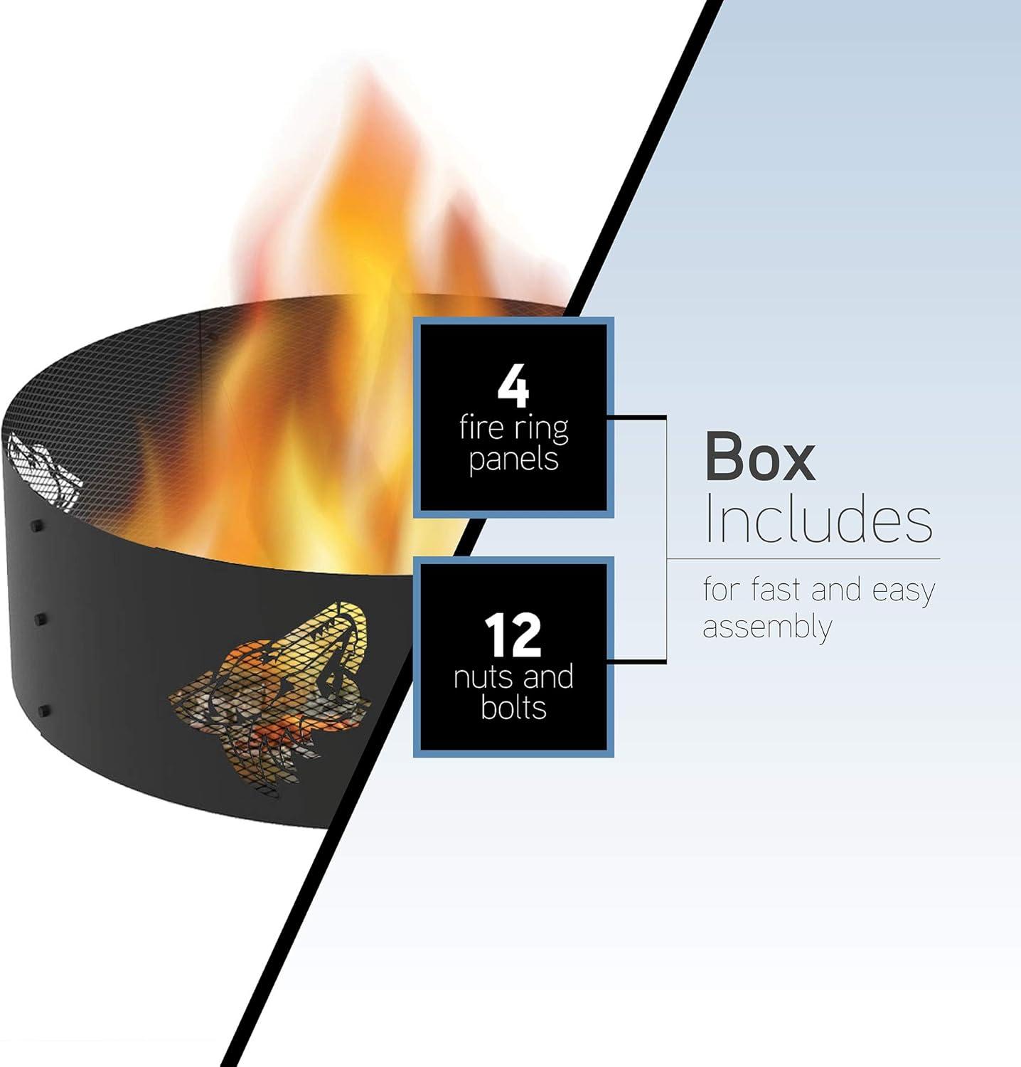 NHL Steel Wood Burning Fire Ring