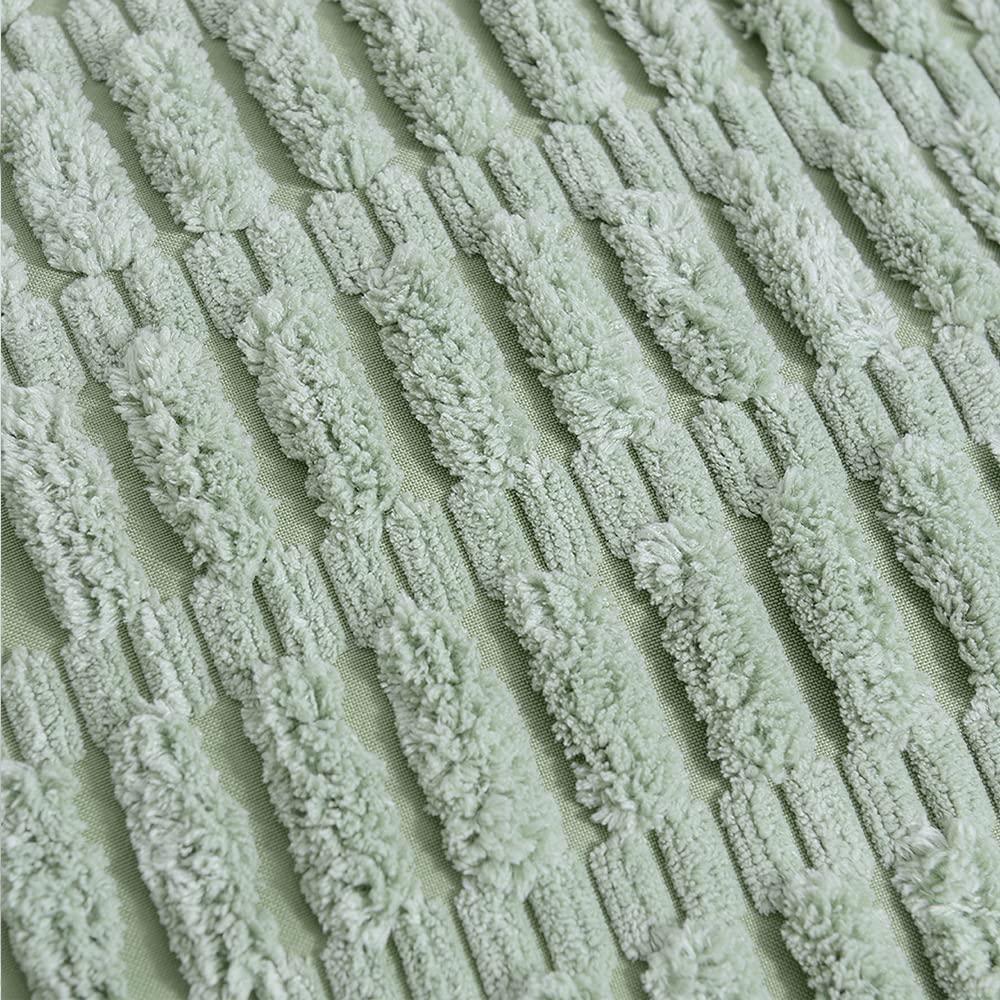 Fymlhomi 2 Packs Sage Green Decorative Throw Pillow Covers 18x18 Inch for Couch Bed Sofa, Modern Farmhouse Boho Home Decor, Soft Cute Plush Corduroy Cushion Case 45x45 CM