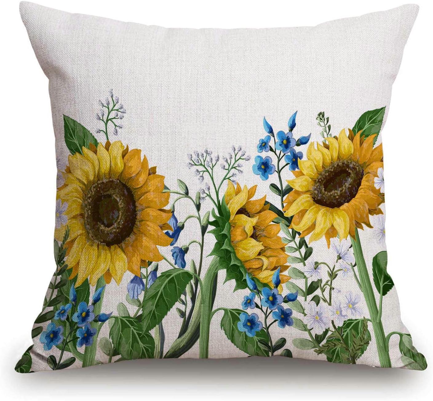 Patriotic Eagle and American Flag Cotton Linen Throw Pillow