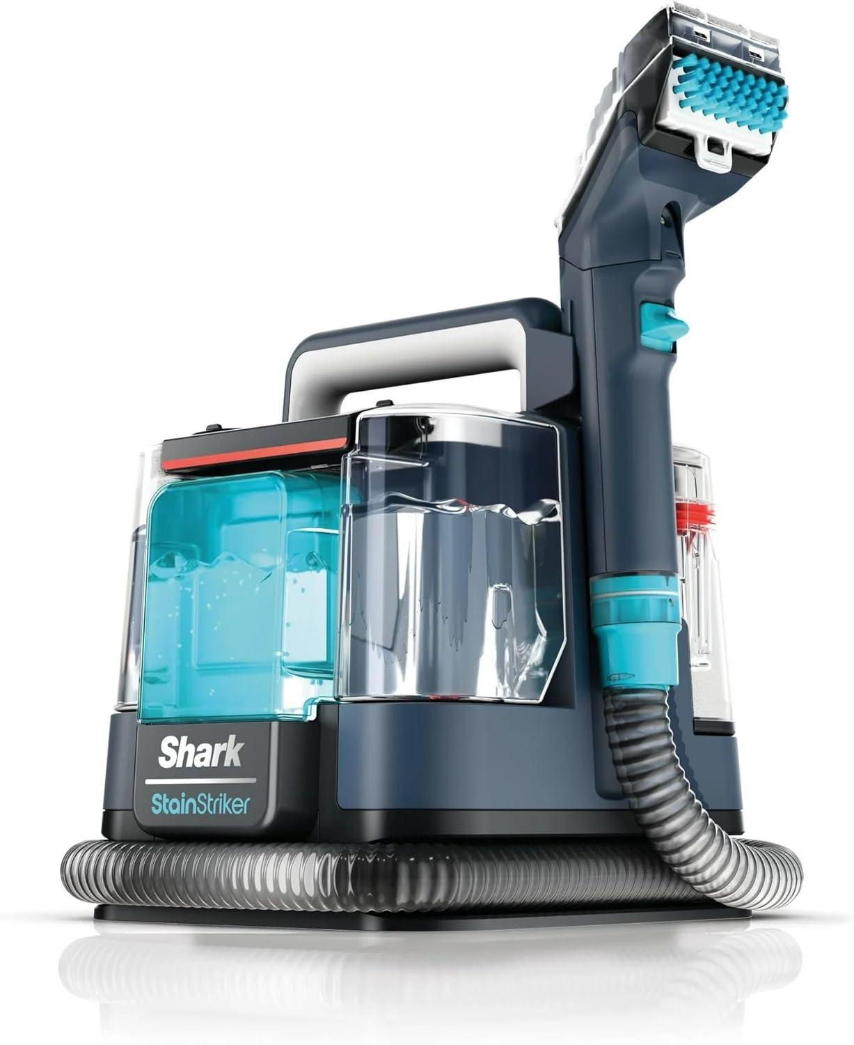 Shark StainStriker Portable Spot & Stain Remover, Carpet & Upholstery Cleaner with 2 tools, 6 oz. Deep Clean Pro Formula and 12 oz. OXY Multiplier Formula.