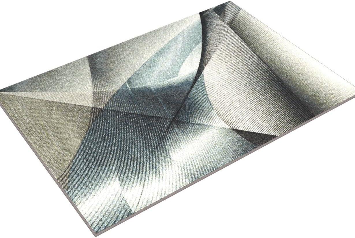 Hollywood HLW715 Machine Made Area Rug - 5'3"x7'6" - Grey/Teal - Safavieh