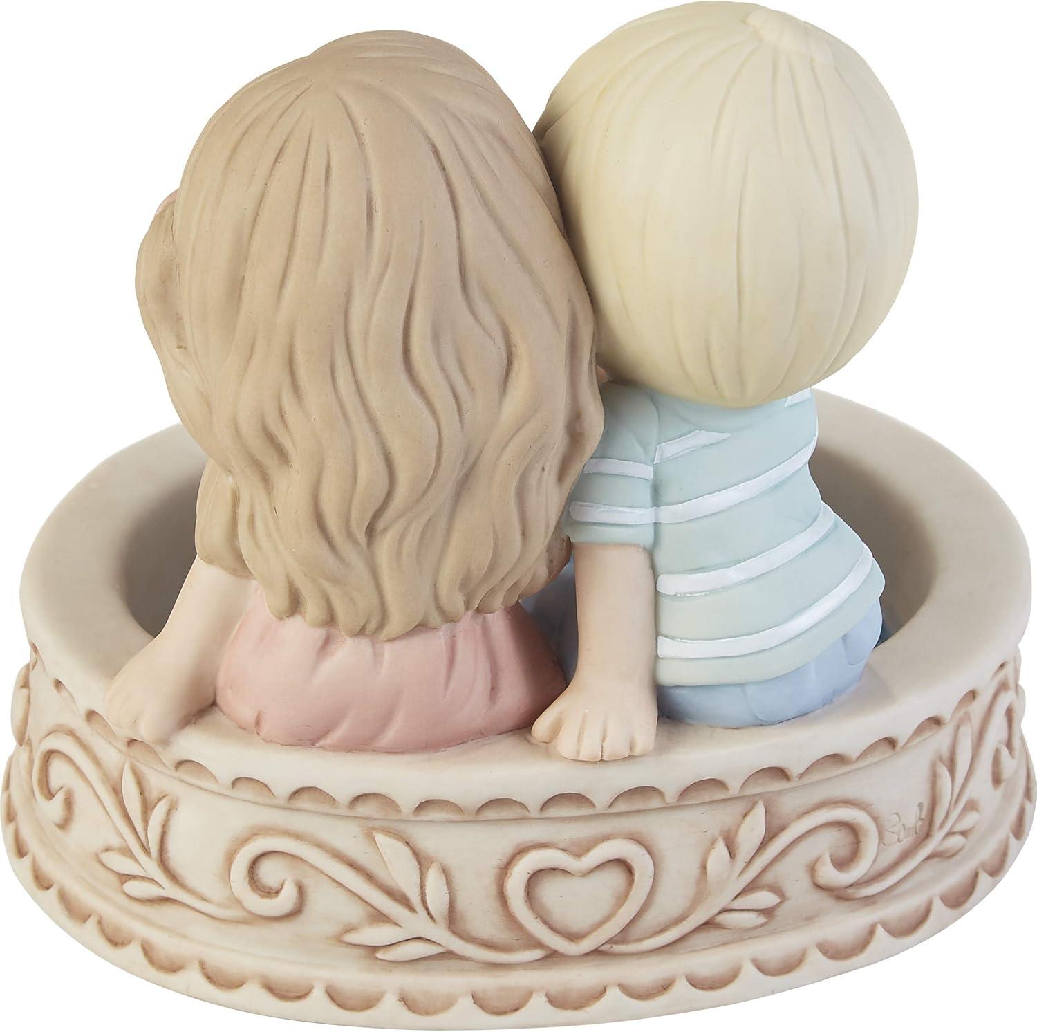 Romantic Couple at Fountain Porcelain Figurine