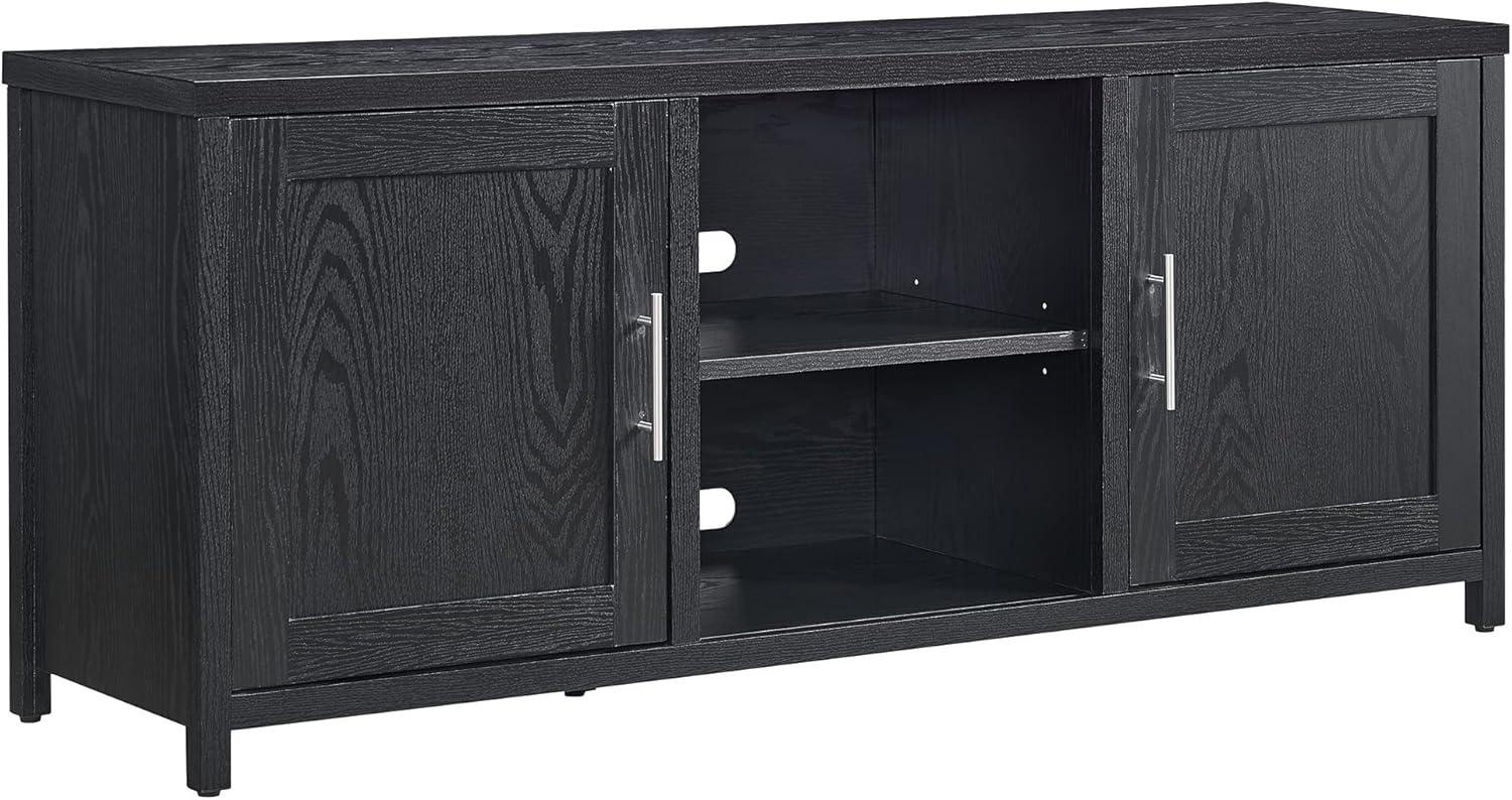 Evelyn&Zoe Strahm Rectangular TV Stand for TV's up to 65", Black Grain