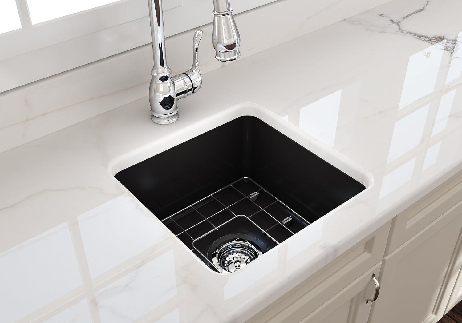 BOCCHI 18'' L Fireclay Kitchen Sink 1359-004-0120