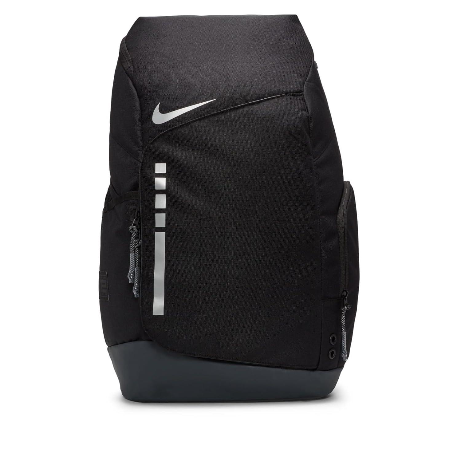 Nike Men's Hoops Elite Backpack, Black Anthracite and Metallic Silver