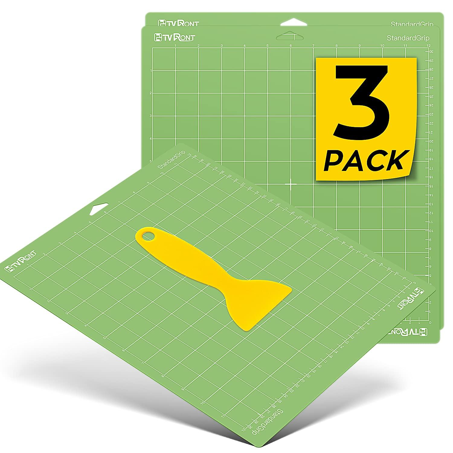HTVRONT 3 Pack 12" x 12" Standard Grip Cutting Mat for HTVRONT Explore Air 2/Air/One/Maker