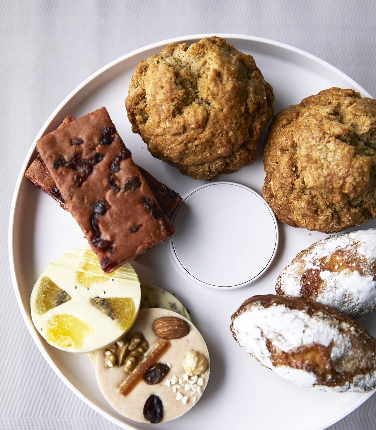 Yamazaki Home Yamazaki Home Plastic 9" Round, Stackable Cake And Dessert Stand, Plastic, Stackable