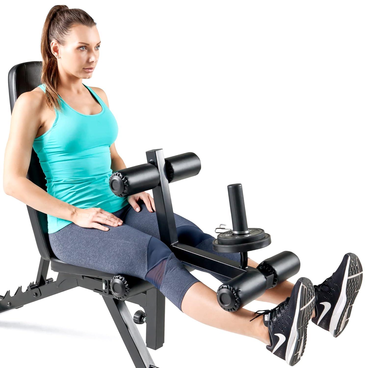 Marcy Deluxe Utility Weight Bench - Red/Black