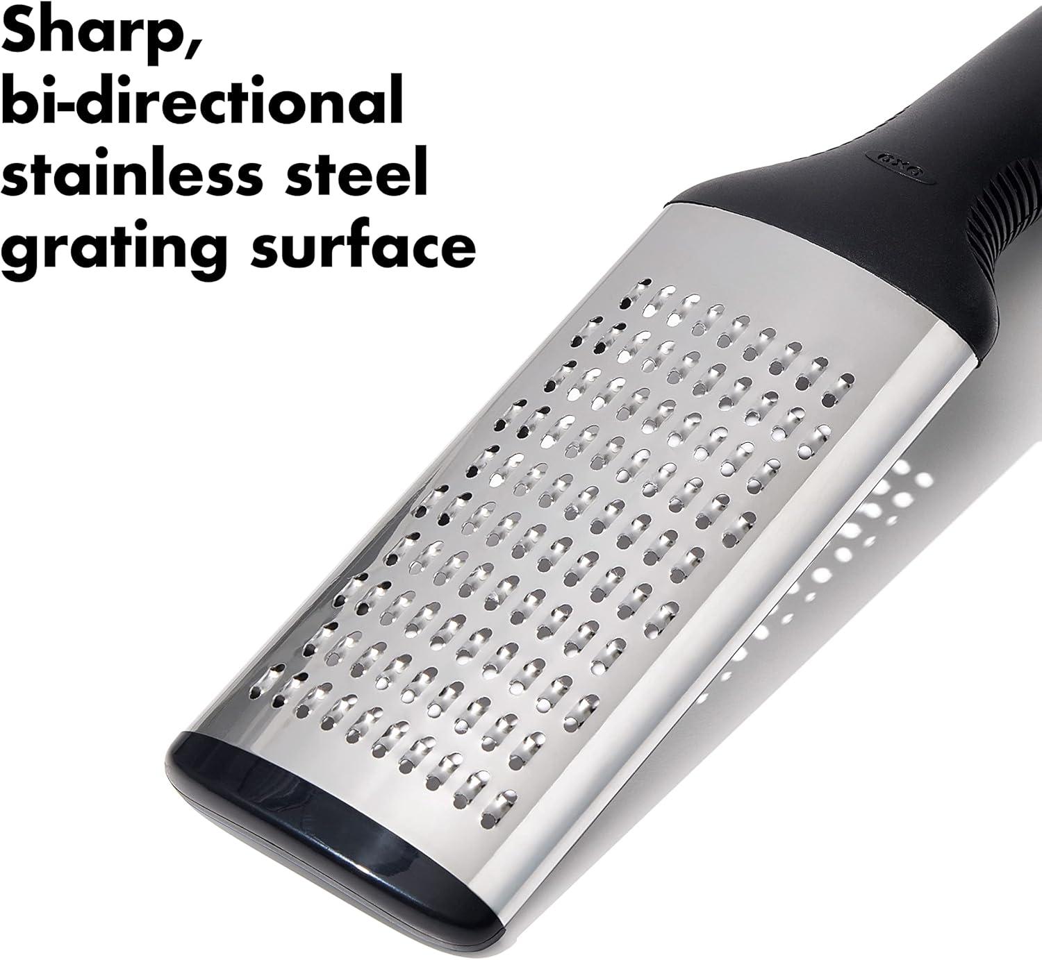 Black Stainless Steel Non-Slip Handle Grater