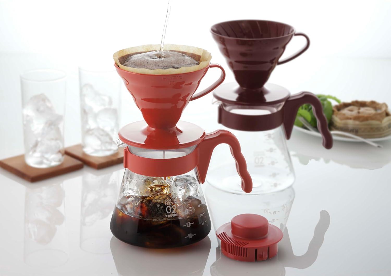 HARIO Coffee server V60 02 set Coffee drip For 1~4 cups Red VCSD-02R V60// Coffee
