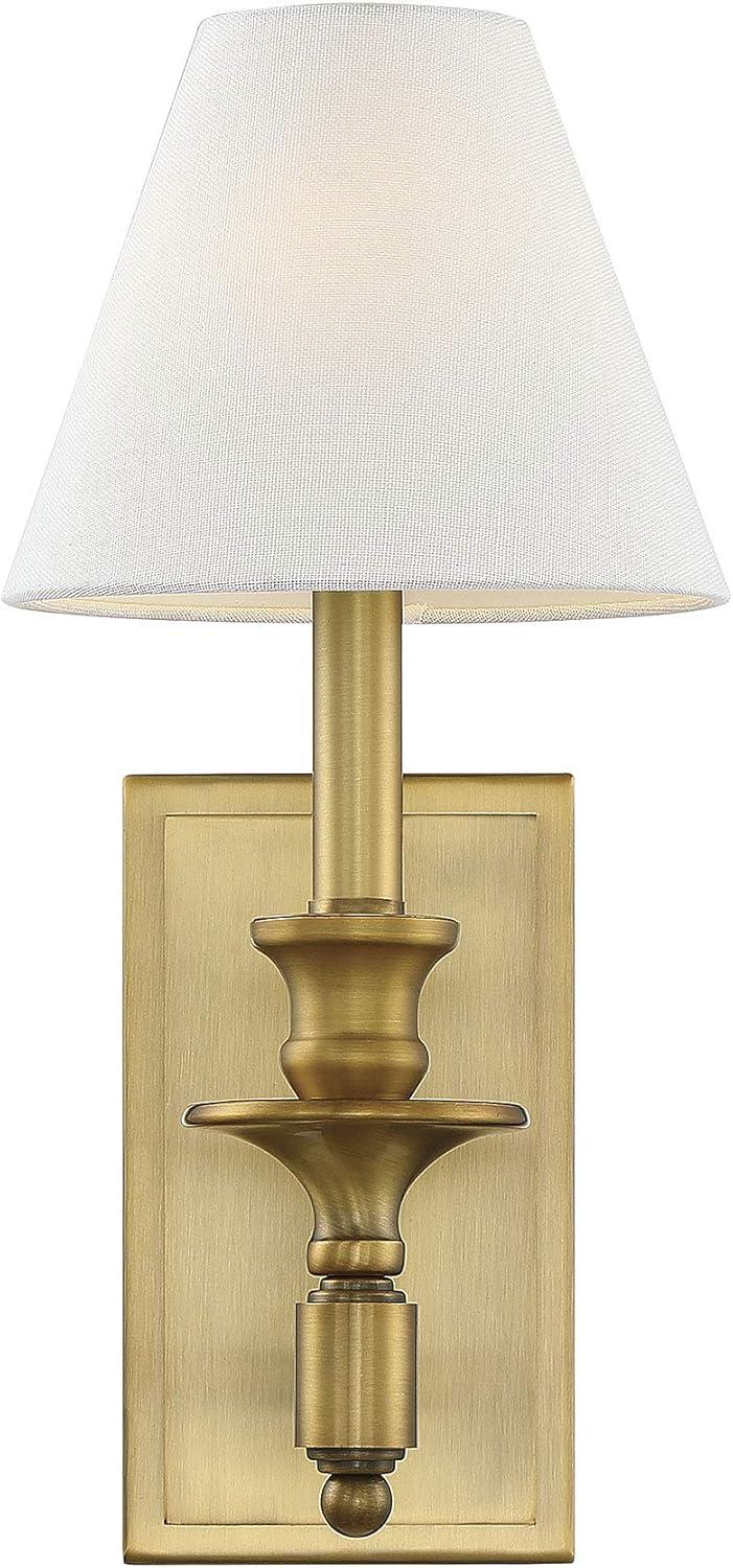 Savoy House Washburn 1 - Light Wall Light in  Warm Brass