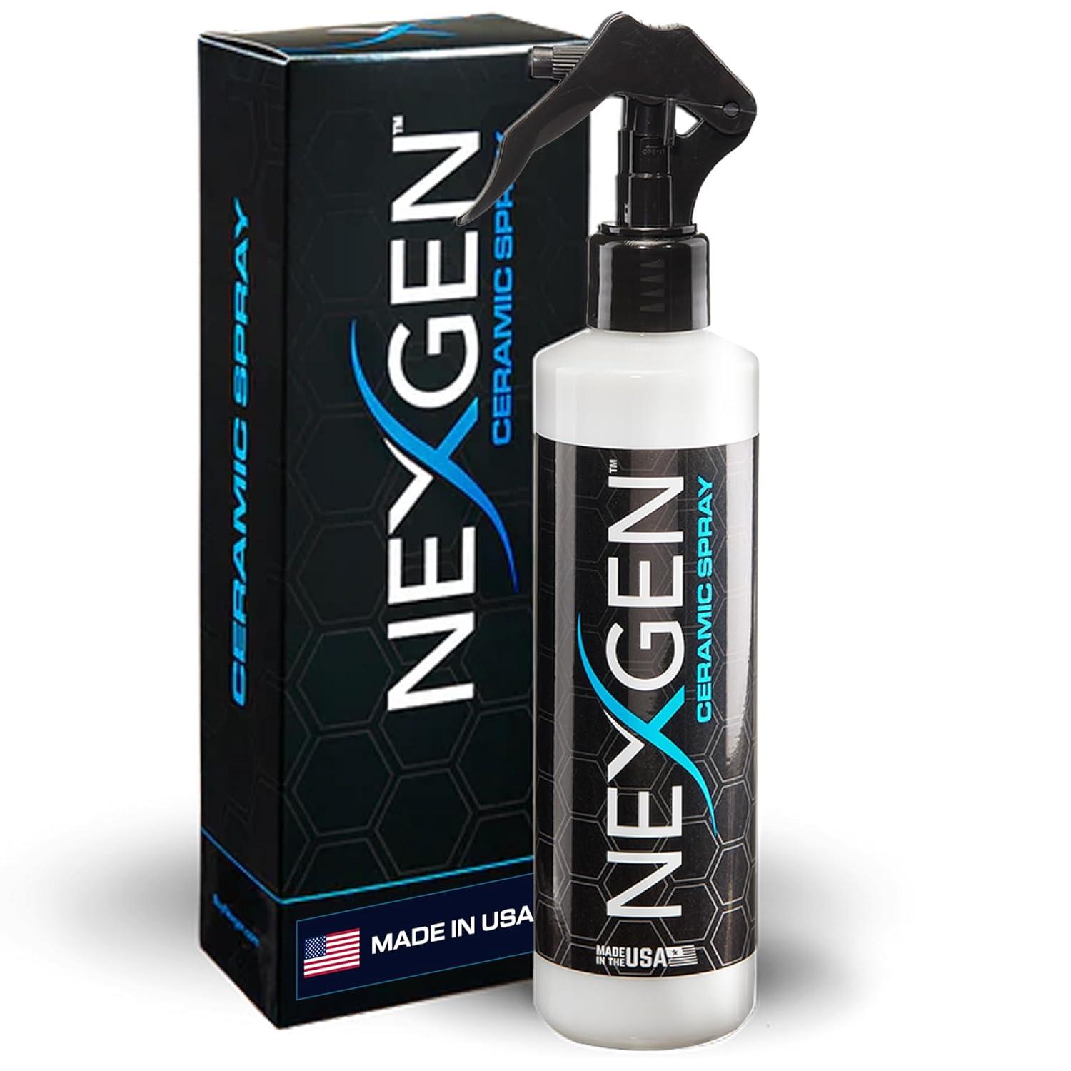 Nexgen Ceramic Spray Silicon Dioxide — Ceramic Coating Spray for Cars — Professional-Grade Protective Sealant Polish for Cars, RVs, Motorcycles, Boats, and ATVs — 8oz Bottle