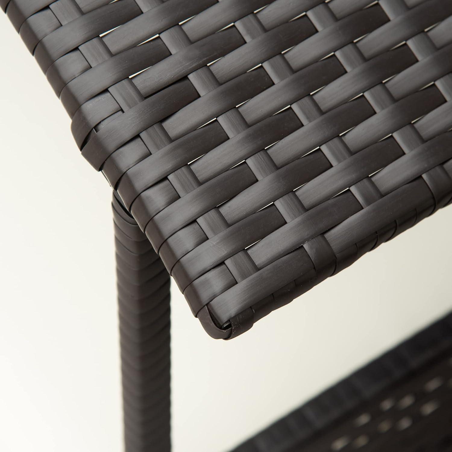 PawHut Wicker Dog House Elevated Raised Rattan Bed for Indoor/Outdoor with Removable Cushion Lounge, Cream